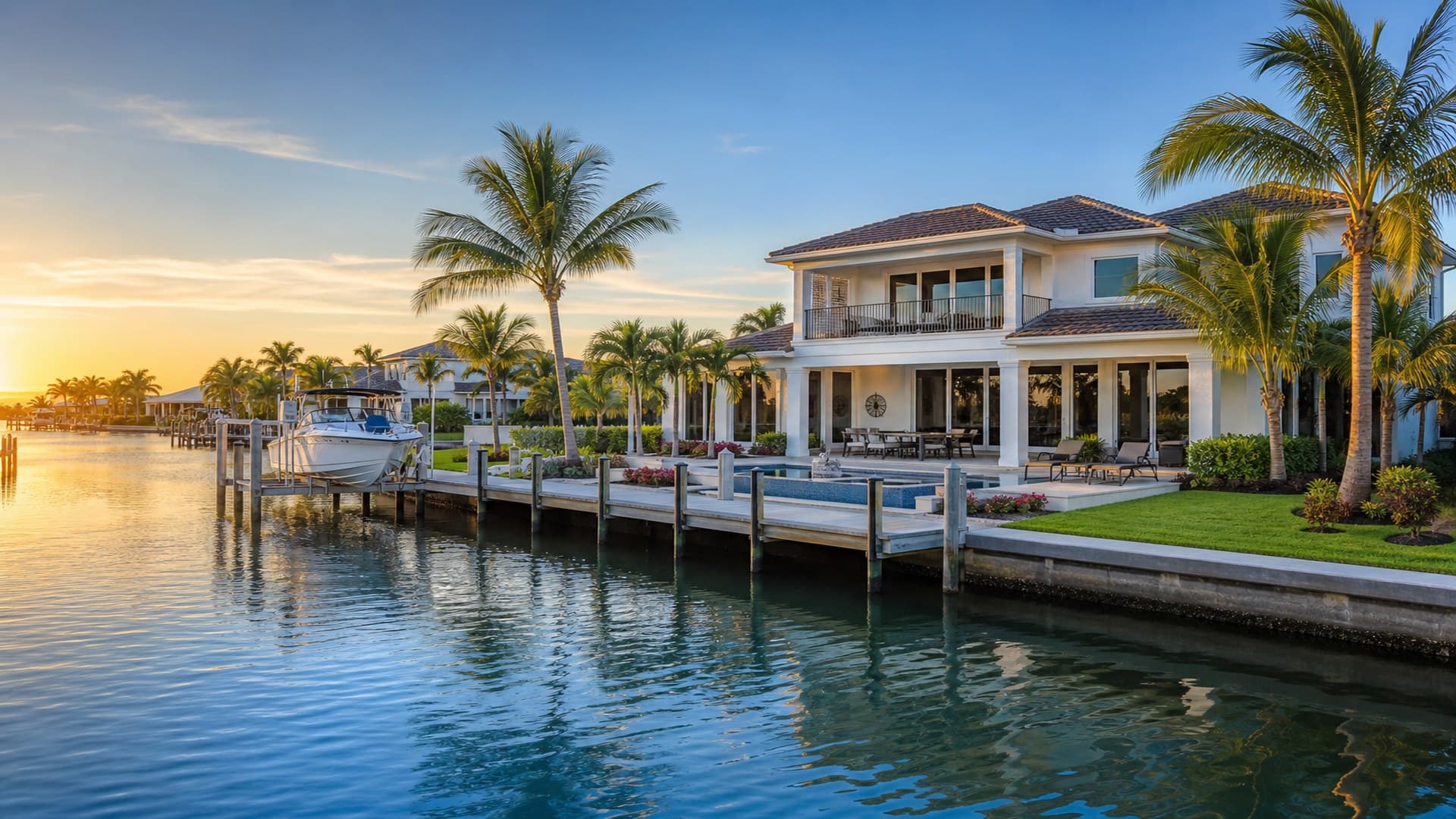 Southwest Florida waterfront home on a canal