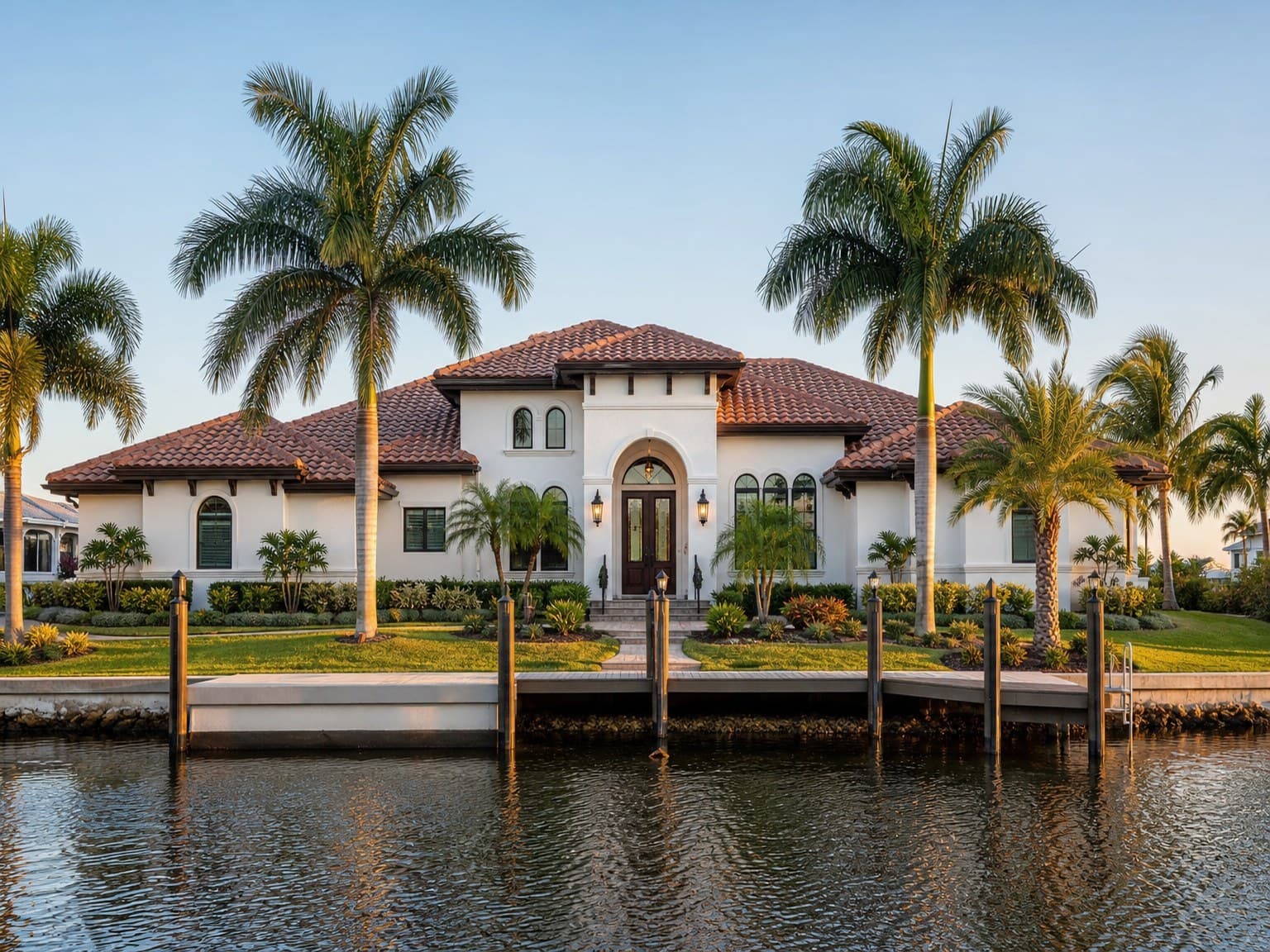 Southwest Florida waterfront home along a canal