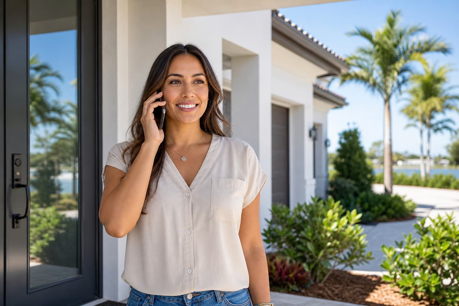 Homeowner scheduling an inspection by phone